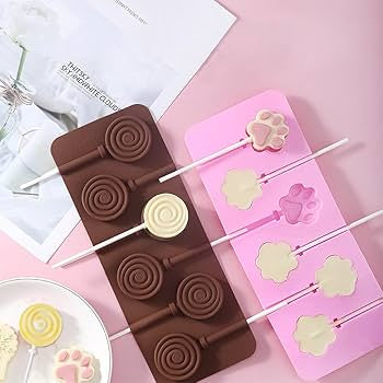 Silicone Lollipops Mold, Chocolate Candy Stick Mold, Reusable Ice Lolly Mold, Cute Silicone Jelly Ice Mold Silicone Lollipops Mold, Chocolate Candy Stick Mold, Reusable Ice Lolly Mold, Cute Silicone Jelly Ice Mold